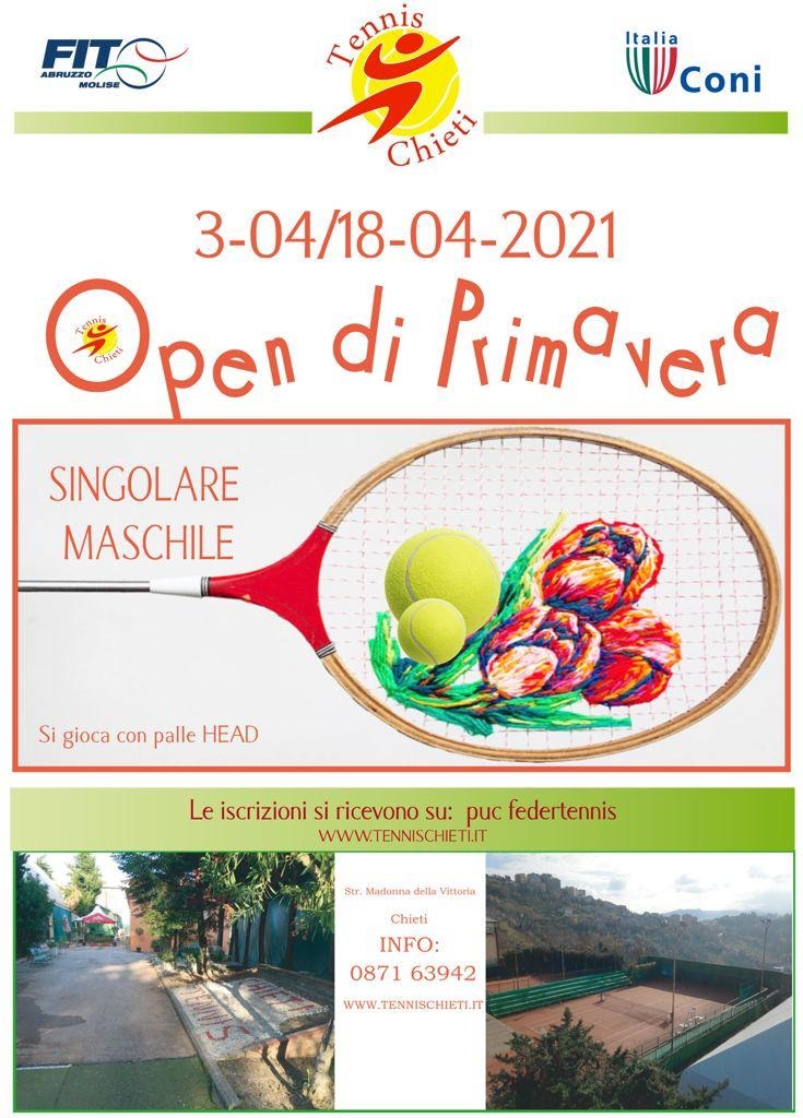 Torneo Open Maschile dal 3 al 18 Aprile 2021